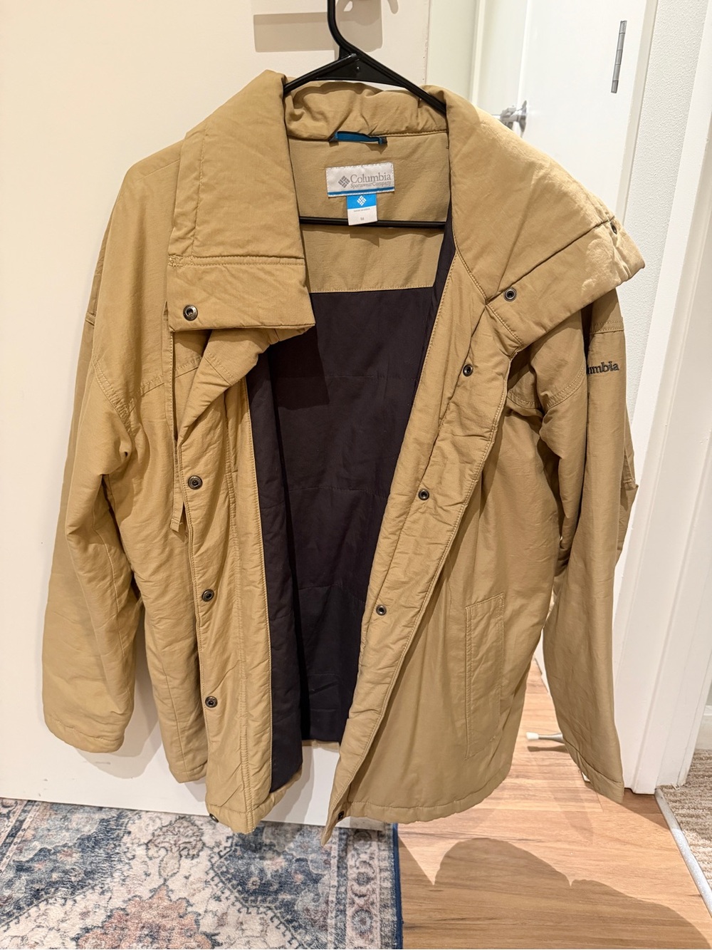 Columbia Women’s Cinch waist Tan Winter Jacket
